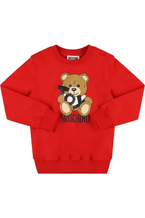 Moschino Printed Cotton Crewneck Sweatshirt