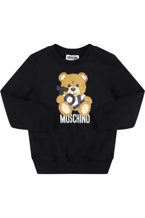 Moschino Printed Cotton Crewneck Sweatshirt