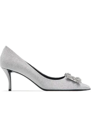 Roger Vivier 65mm Flower Strass Glittered Pumps