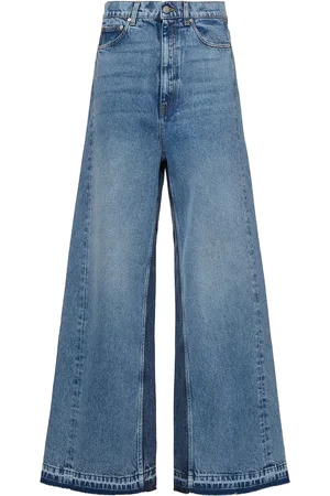 Stella McCartney Stonewashed Wide Leg Jeans