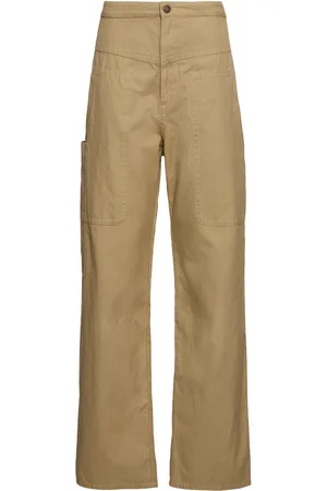Marant Etoile Philna Linen & Cotton Straight Pants