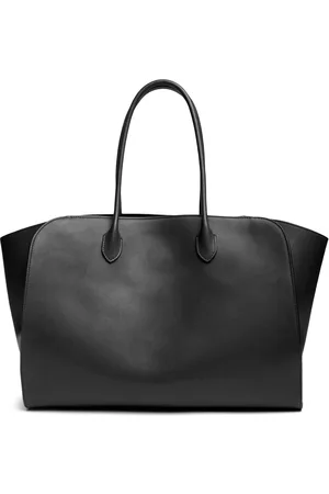 The Row Marlo 17 Saddle Leather Tote Bag