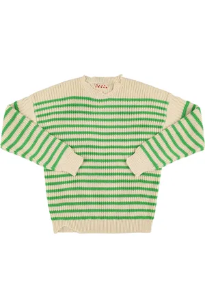 Marni Striped Knit Cotton Sweater