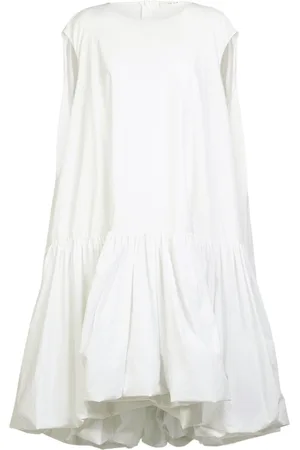 The Row Tadao Ruffled Poplin Midi Dress