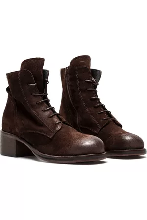 Moma Kvinna Boots - Kvinnors skor fotledstövlar 1bw149 crosta läder