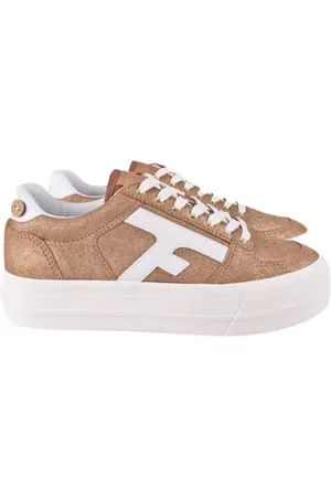 Faguo Kvinna Sneakers - Låg plattformsneakers valnöt
