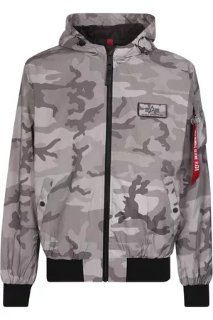 Alpha Industries Jacka, Herr, L, Nylon, Kamouflagevalljacka
