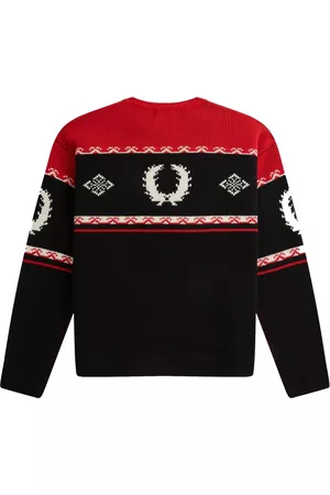 Fred Perry Stickade tröjor & koftor, Herr, M, Skidhoppare