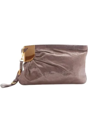 Jimmy Choo Pre-owned, Dam, ONE Size, Mocka, Förägda kopplingar