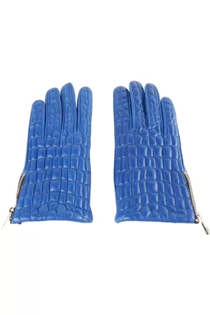 Roberto Cavalli Handskar - Blue Lambskin Glove