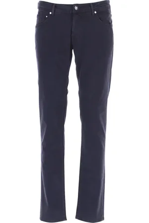 Jacob Cohen Byxor, Herr, W34, Bomull, Slim Fit Byxor