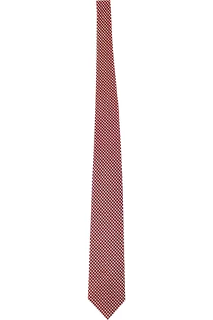 Tom Ford Man Slipsar - Micro Check Print Silk Tie 9 cm , Herr
