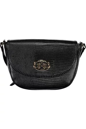 La Martina Kvinna Handväskor - Black Polyurethane Handbag , Dam
