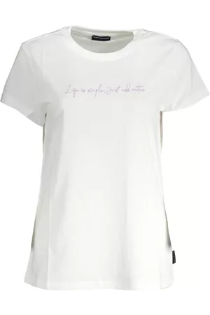 North Sails Kvinna T-shirts - White Cotton Tops & T-Shirt , Dam