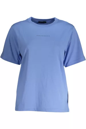 North Sails Kvinna T-shirts - Light Blue Cotton Tops & T-Shirt , Dam