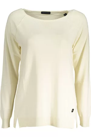 North Sails Kvinna Stickade tröjor - White Cotton Sweater , Dam