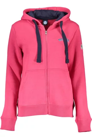 North Sails Kvinna Hoodies - Pink Cotton Sweater , Dam