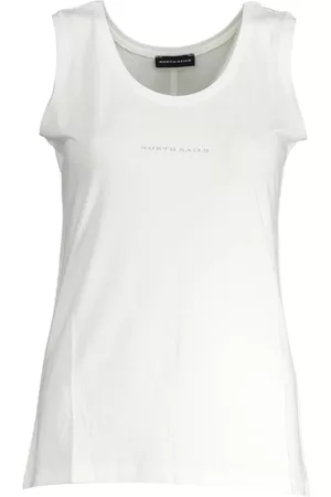 North Sails Kvinna T-shirts - White Cotton Tops & T-Shirt , Dam