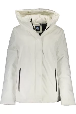 North Sails Kvinna Vinterjackor - White Polyester Jackets & Coat , Dam