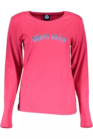 North Sails Kvinna Långärmade t-shirts - Pink Cotton Tops & T-Shirt , Dam