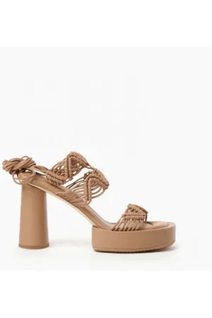 Paloma Barceló Skor, Dam, 37 EU, Läder, Sandaler med hög häl
