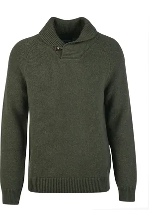 Barbour Stickade tröjor & koftor, Herr, M, Grovstickad Tröja med Rund Hals