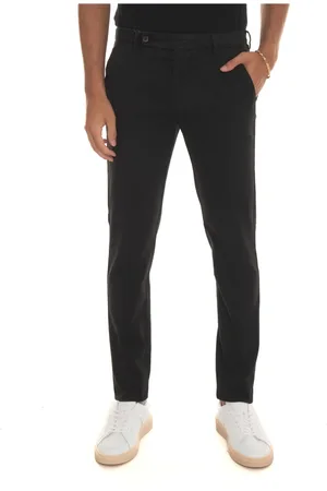 Berwich Byxor, Herr, L, Bomull, Slim Fit Chino med Skräddarsydd Sprund