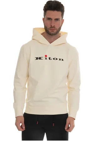 Kiton Sweatshirts & Hoodies, Herr, L, Bomull, Bekväm bomullshuvtröja