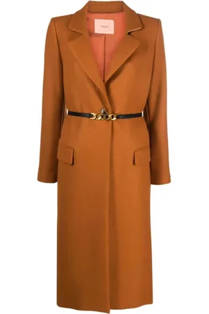 Twin-Set Kappa, Dam, M, Polyester, Brun Cognac Bältesrock