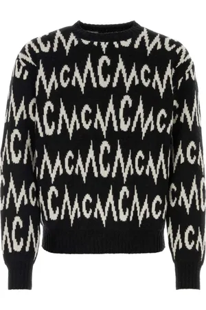 MCM Stickade tröjor & koftor, Herr, M, Kashmir, Broderad kashmirblandad tröja