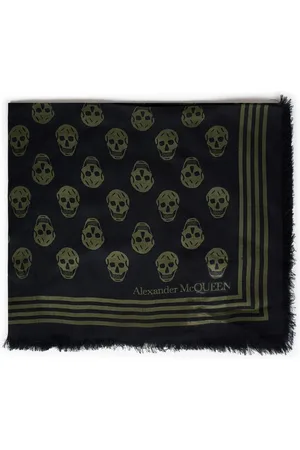 Alexander McQueen Accessoarer, Herr, ONE Size, Svarta Scarfs från