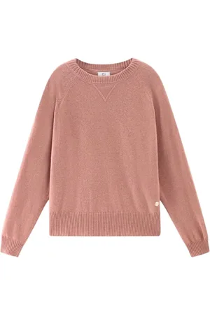 Woolrich Stickade tröjor & koftor, Dam, L, Kashmir, Klassisk Crewneck Tröja