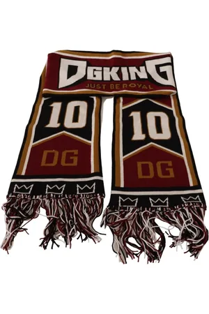 Dolce & Gabbana Accessoarer, Herr, ONE Size, DG King Ullhalsduk med Krona