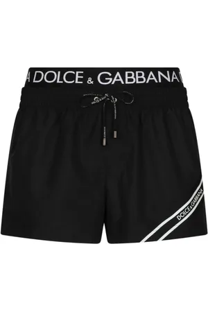 Dolce & Gabbana Badkläder, Herr, S, Läder, Svart Havskläder Kostym