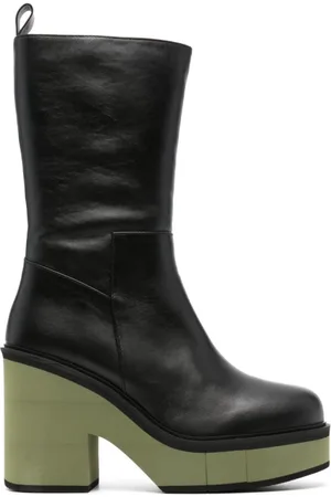 Paloma Barceló Skor, Dam, 40 EU, Läder, Svarta Läderklack Ankelboots
