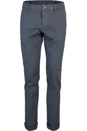 Masons Byxor, Herr, 5Xl, Bomull, Slim Fit Grå Chino Byxor