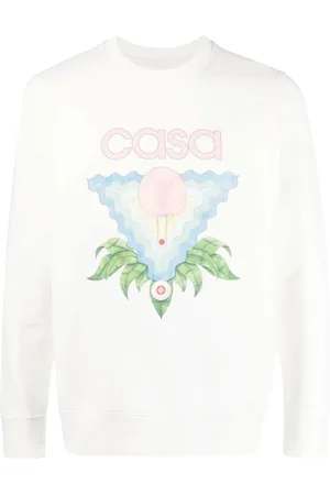 Casablanca Topp, Herr, XS, Bomull, Organisk Bomull Memphis Tryckt Sweatshirt