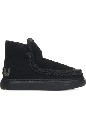 Mou Skor, Dam, 38 EU, Svarta Slip-on Sneakers med Glitterlogo