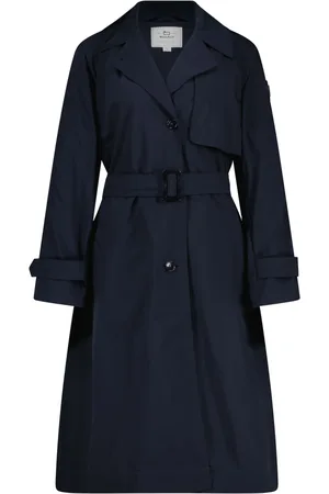 Woolrich Kappa, Dam, L, Polyester, Klassisk Trenchcoat