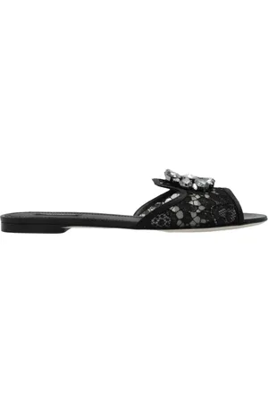 Dolce & Gabbana Skor, Dam, 40 EU, Läder, Spets slides