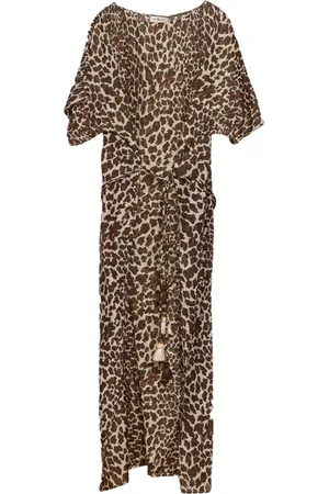 Tory Burch Klänning, Dam, S, Bomull, Leopardmönstrad maxiklänning