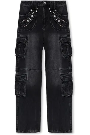 MISBHV Jeans, Dam, W26, Bomull, Inuti en mörk Echo kollektion cargo jeans