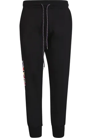 MAUNA KEA Byxor, Herr, M, Bomull, Svarta Joggers med Sidoprint och Logotyp