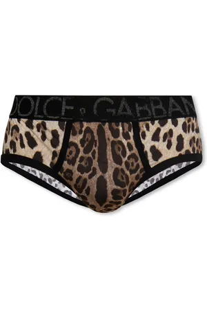 Dolce & Gabbana Underkläder, Herr, S, Bomull, Leopardmönstrade trosor