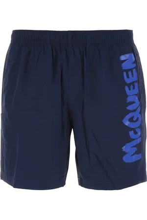 Alexander McQueen Badkläder, Herr, S, Marinblå Badshorts