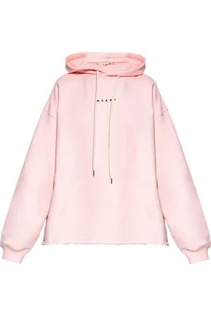 Marni Sweatshirts & Hoodies, Dam, 2Xs, Bomull, Hoodie med logotyp