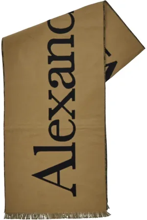 Alexander McQueen Accessoarer, Herr, ONE Size, Klassiskt Logoschal, Tidlös Design