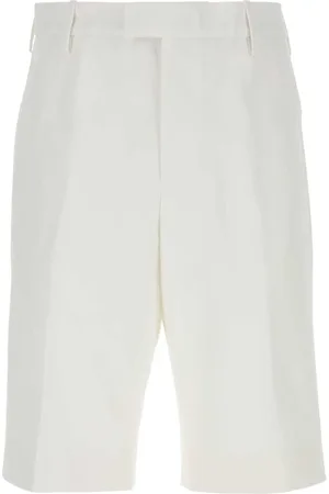 Alexander McQueen Shorts, Herr, L, Bomull, Vita Bomullsbermudashorts
