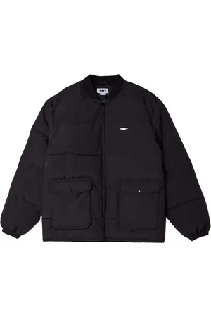 Obey Jacka, Herr, S, Polyester, Fw21 Oversized Vadderad Jacka