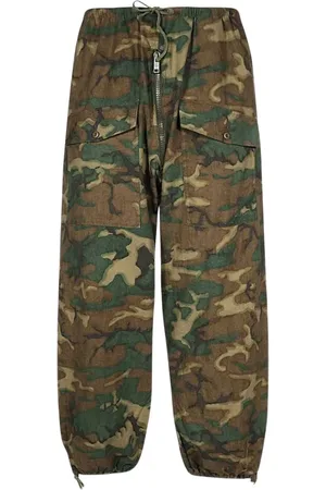 Givenchy Byxor, Herr, M, Bomull, Camouflage Justerbara Byxor